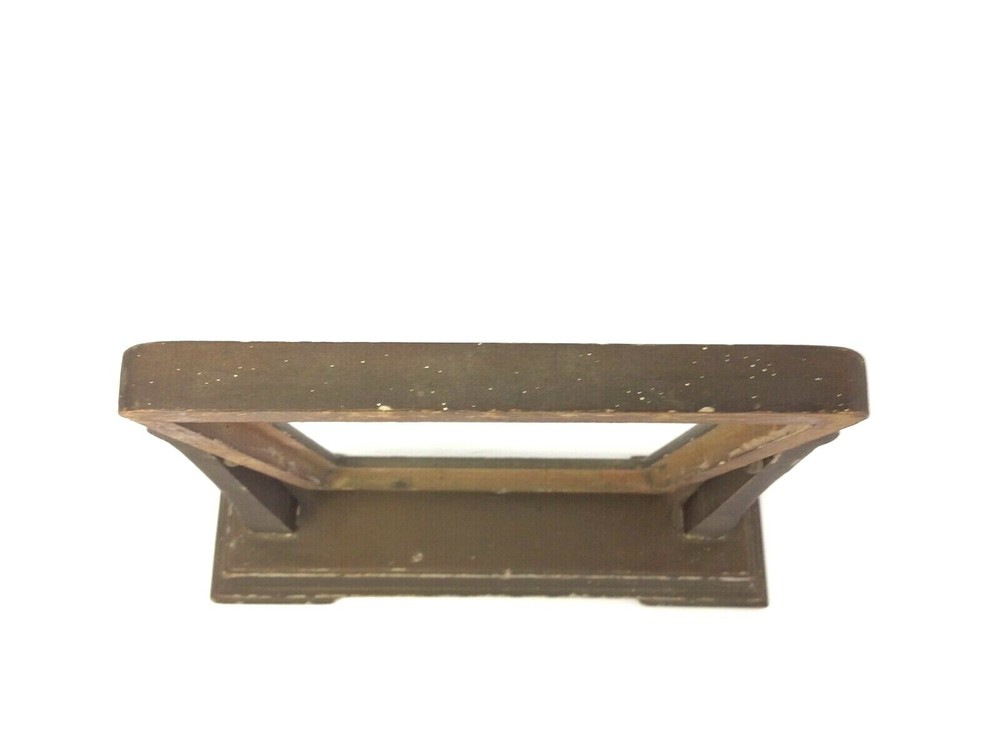 Rectangular Painted Brown Vanity Portrait Picture Frame Custom Stand