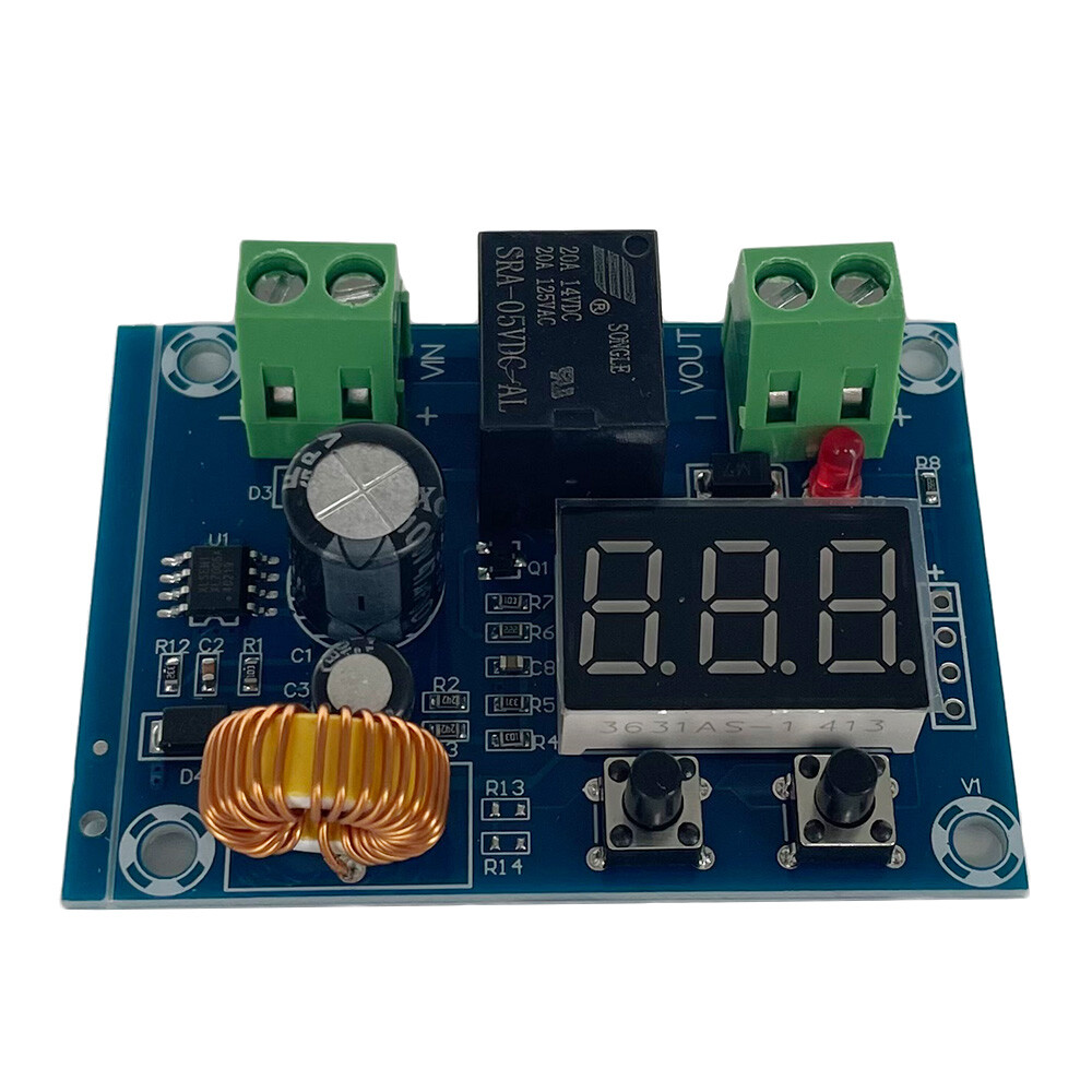 2X DC 12V-36V Battery Low Voltage cut off On Switch Controller Protection Module