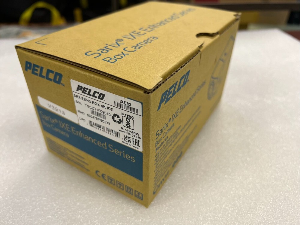 Pelco IXE83 8 Megapixel 4K Sarix Enhanced Network Box Camera