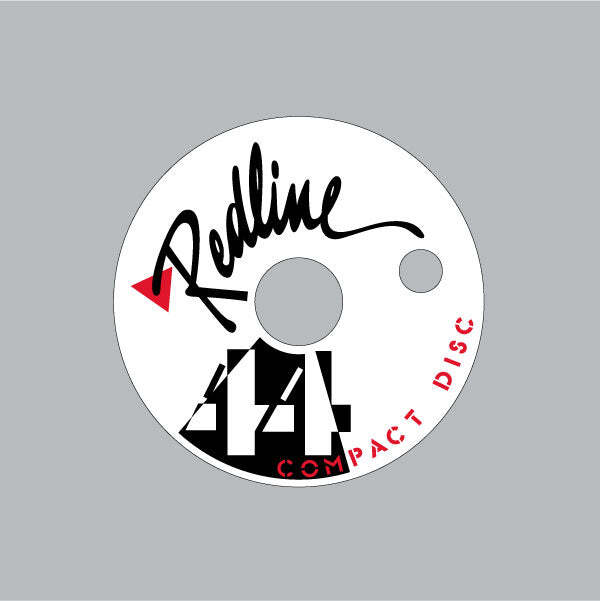 Redline - Compact Disc 80's WHITE chainwheel decal