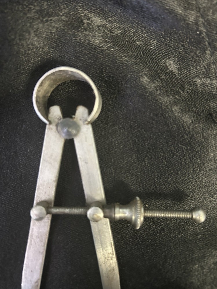 Vintage Inside Caliper Flat Leg Spring Divider Tool- 7inch