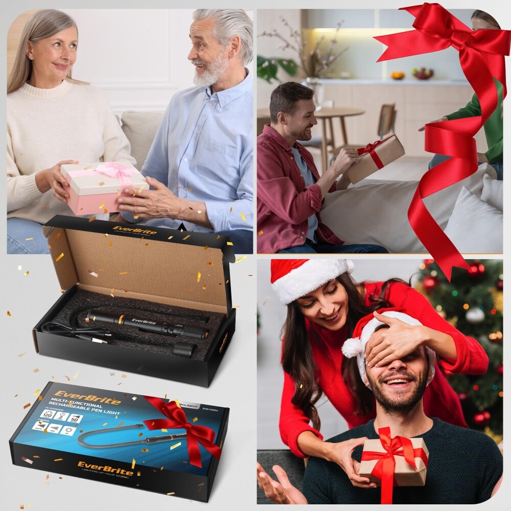 EverBrite Rechargeable LED Work Light Multi-Functional Flashlight w/3 Light Mode