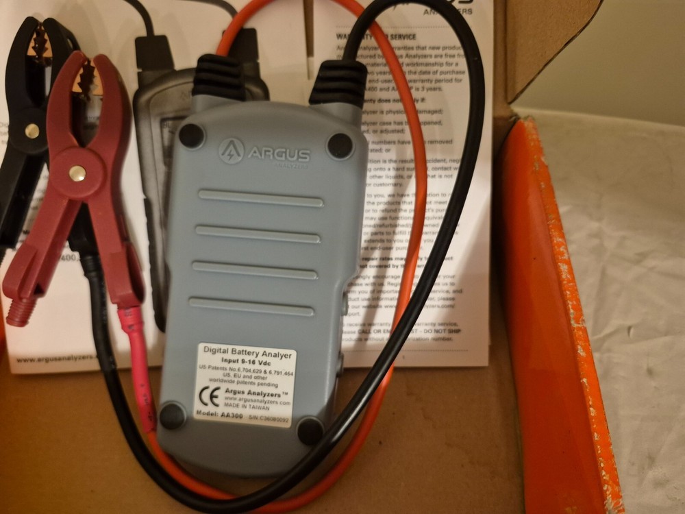 Digital Battery Analyzer Argus Analyzers AA300 with Case