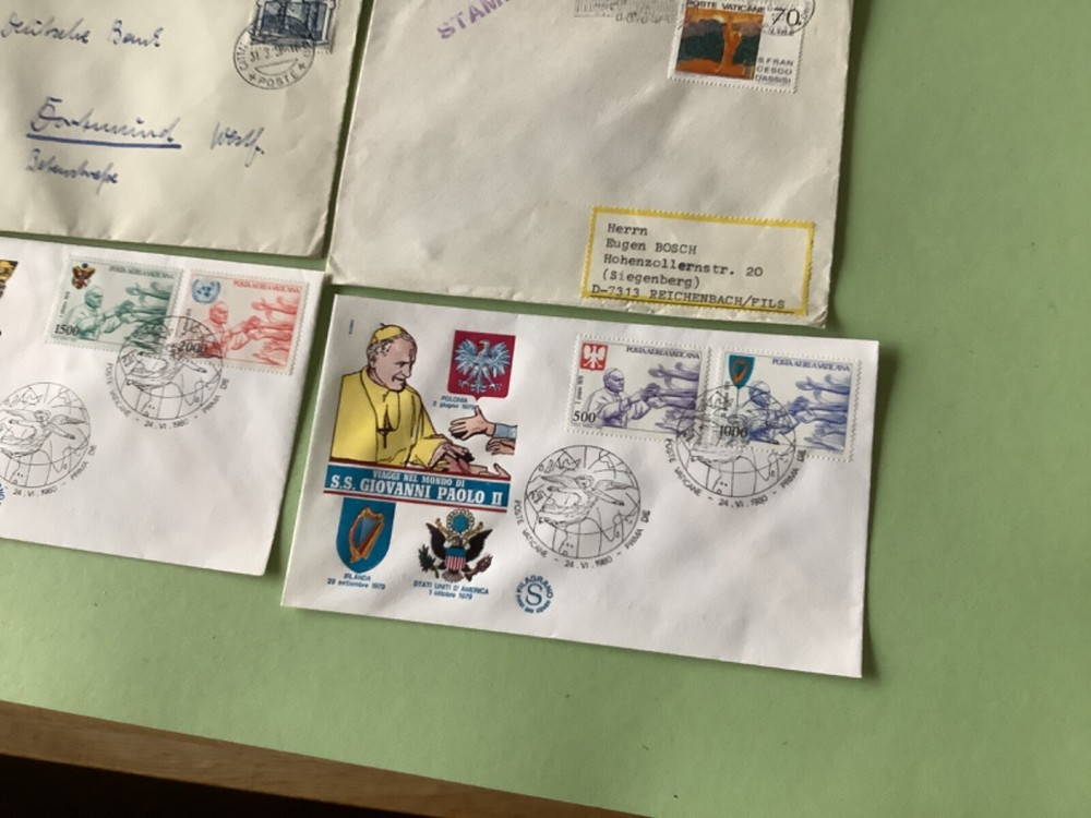 Vatican postal covers 9 item Ref A2005