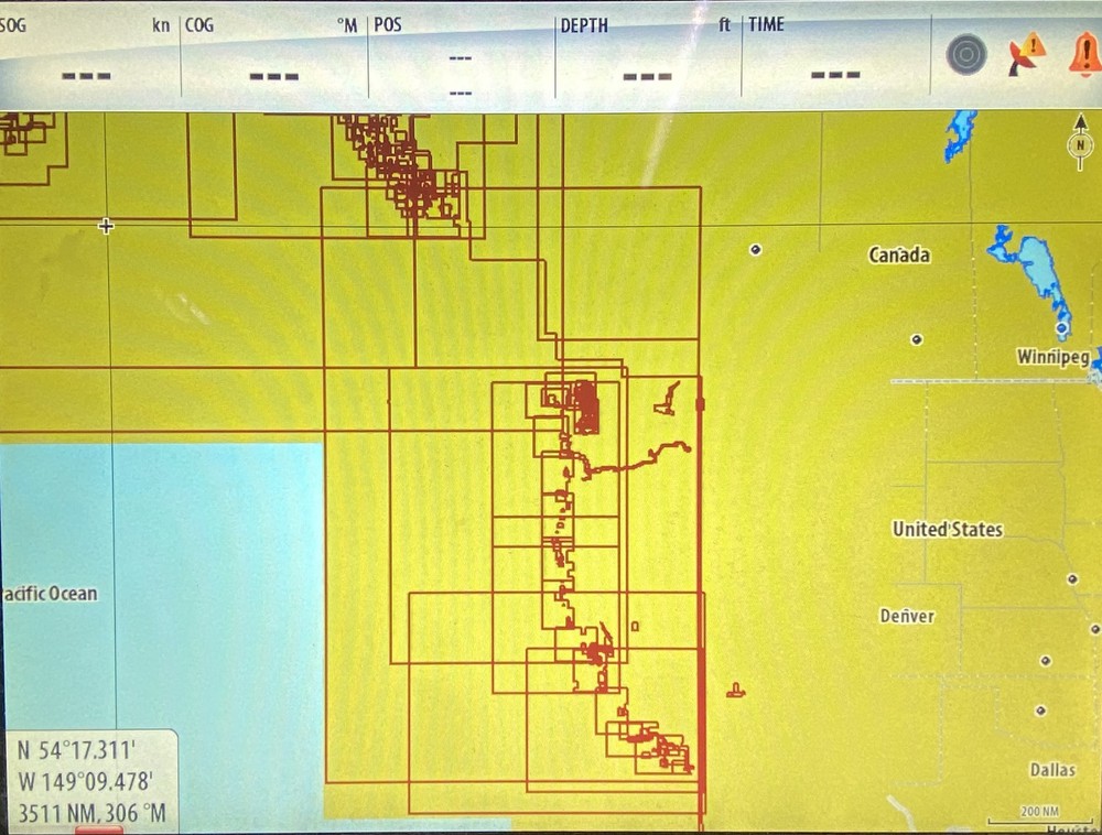FUGAWI Aboard US & CANADA MSD/SD Chart Card -*Bench Tested*