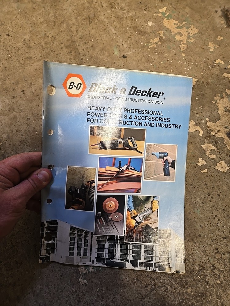 1982 Black & Decker Heavy Duty Construction Industry Power Tools Catalog