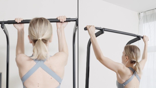 Multi-Function Power Tower Pull Up Dip Station - Adjustable Height Fitness Equip