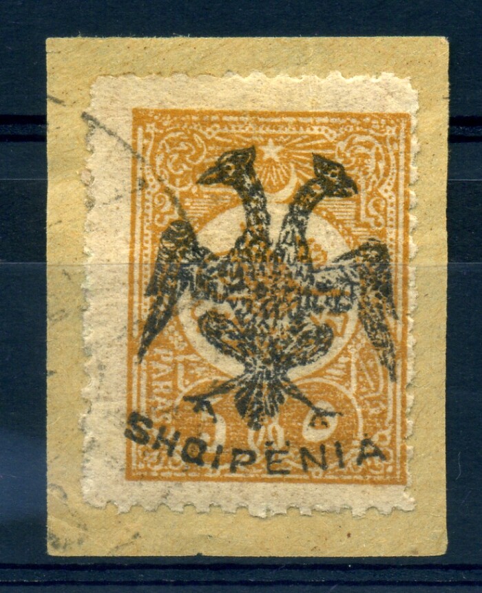 ALBANIA EAGLE OTTOMAN OVERPRINT 1ST ISSUE!