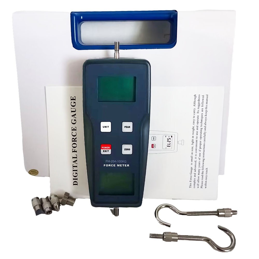 Digital Push Pull Force Gauges Force Meter With External Sensor ±100kgf ±980N