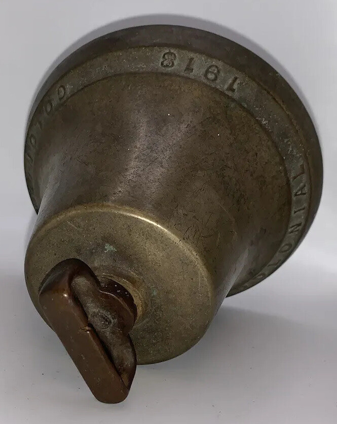 1918 COLONIAL BRASS BELL