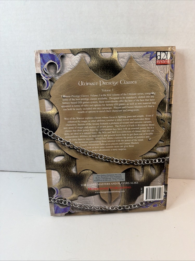 Ultimate Prestige Classes Vol 1 - D20 Supplementary Rulebook I