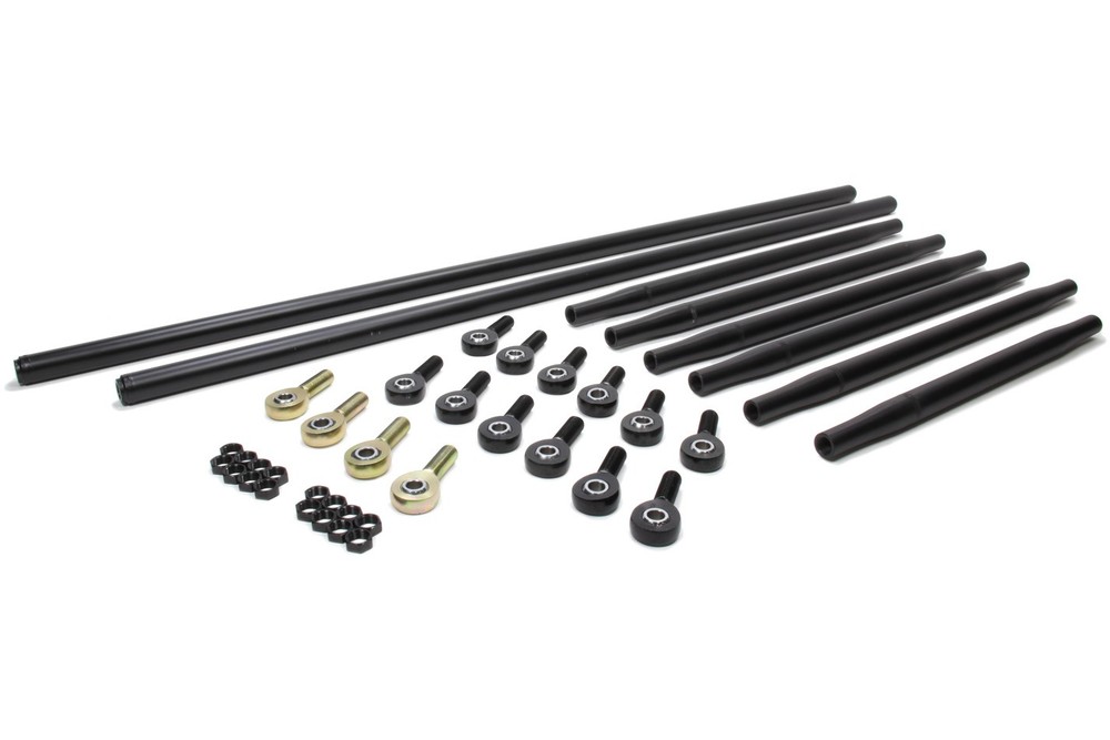Triple X Radius Rod Kit Complete Black For Sprint Car