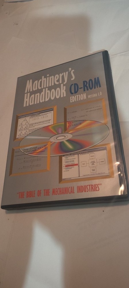 Machinery's Handbook Version 1.0 Software CD ROM for Older Windows Systems