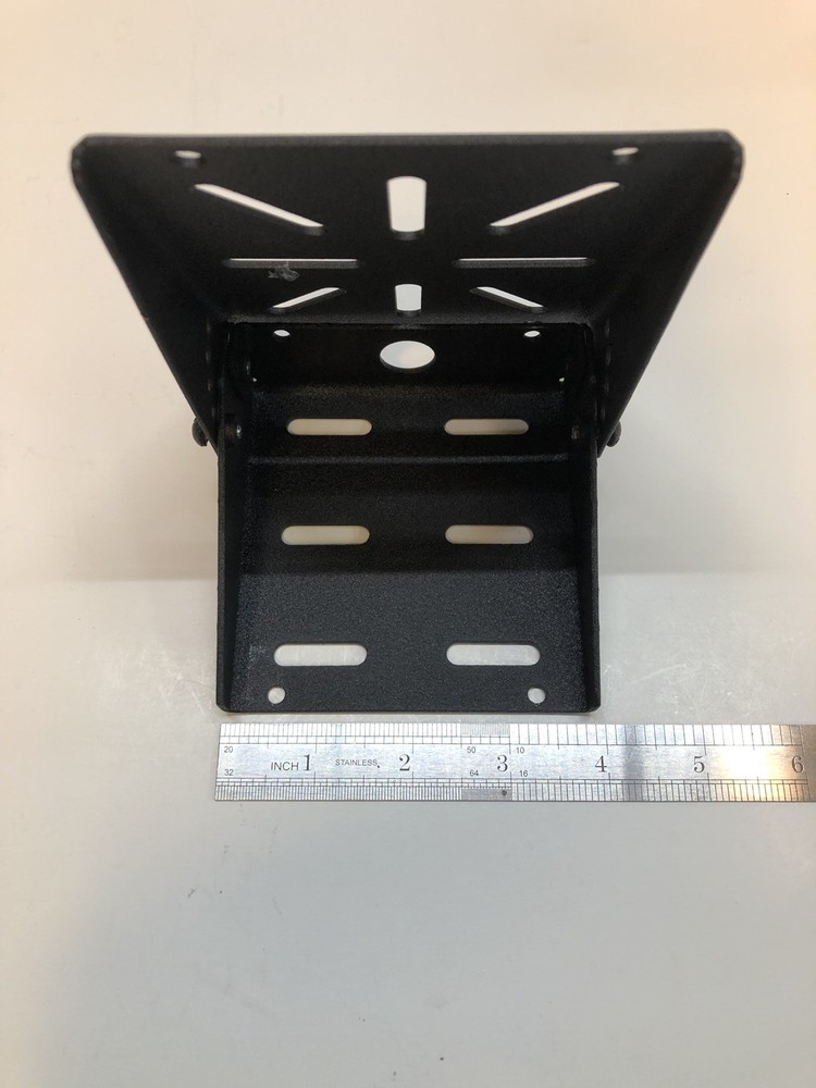 2-Way Radio Floor Mounting Bracket Universal Hole Pattern Adjustable Tilt
