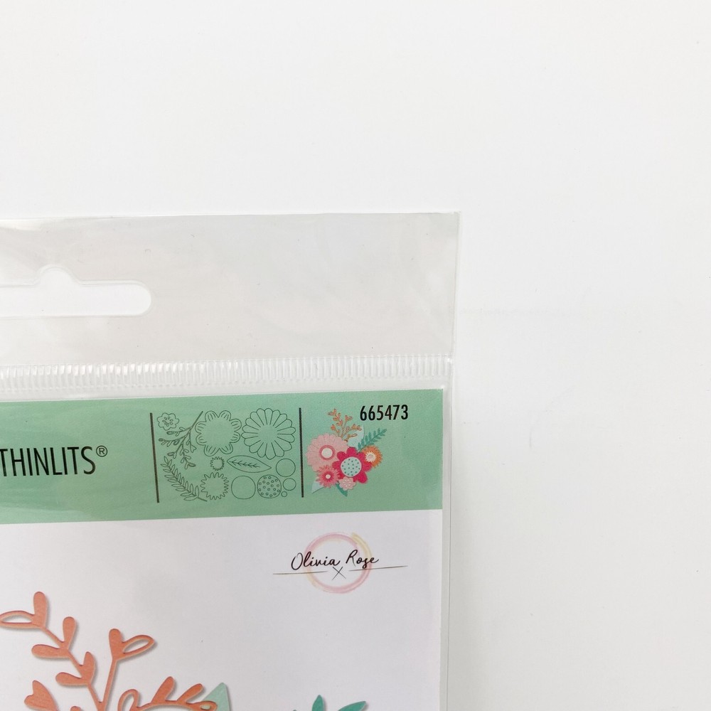 Sizzix Thinlits Bold Flowers by Olivia Rose Cutting Dies Florals 665473 NEW