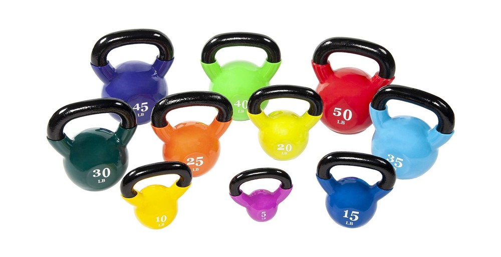 Fitvids Kettlebell Sets Piece Strength Training KettleBells Weight ... Fast Ship