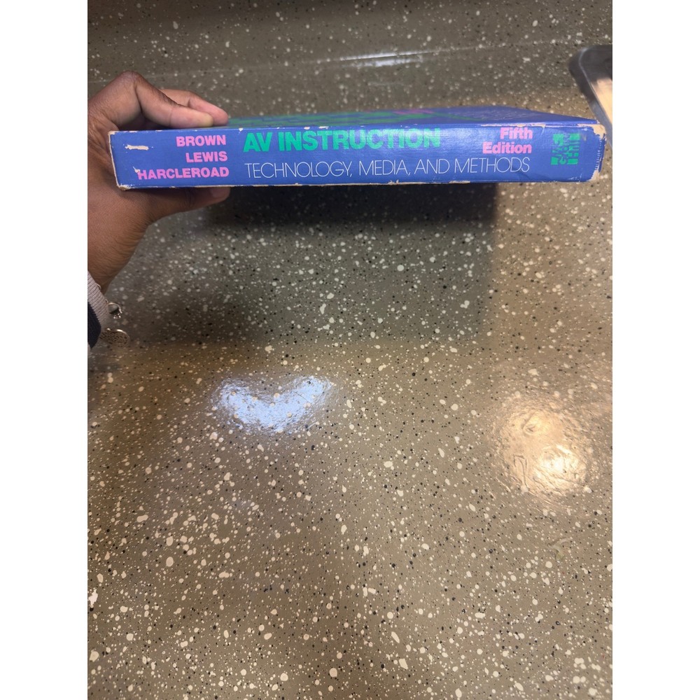 AV INSTRUCTION TECHNOLOGY MEDIA & METHODS Fifth Edition Textbook James W Brown