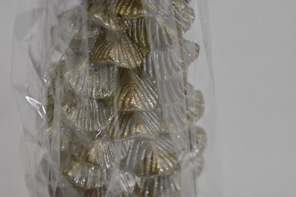 One Hundreds Eighty Degree Golden Pine Cone Candle 5.75"
