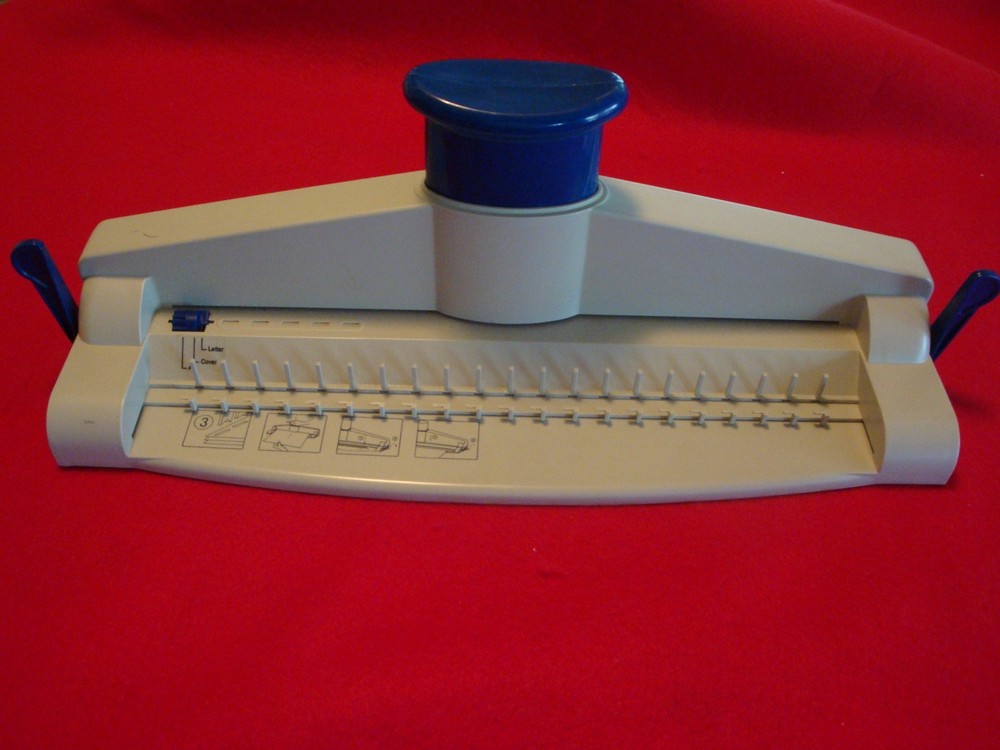 Book Binder Machine with Center Push Down Handle