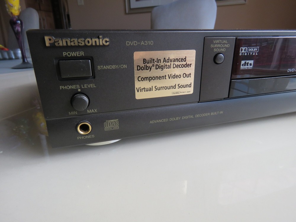 Panasonic A310 DVD / CD Player w/ remote and manual