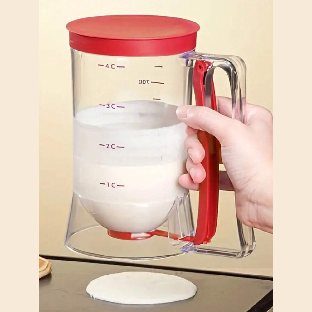 Pancake Cupcake Batter Dispenser Bakeware Maker with Measuring Label Baking Tool