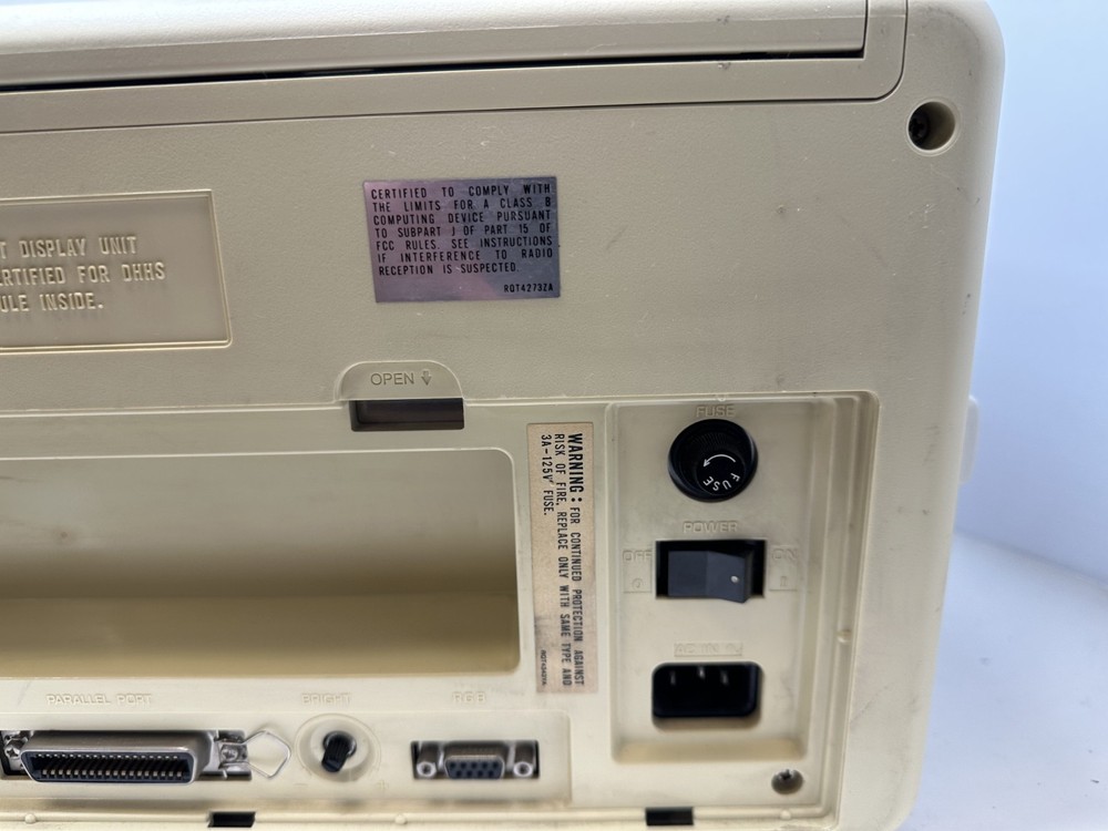 1982 Panasonic Sr. Partner Portable IBM-PC Compatible System