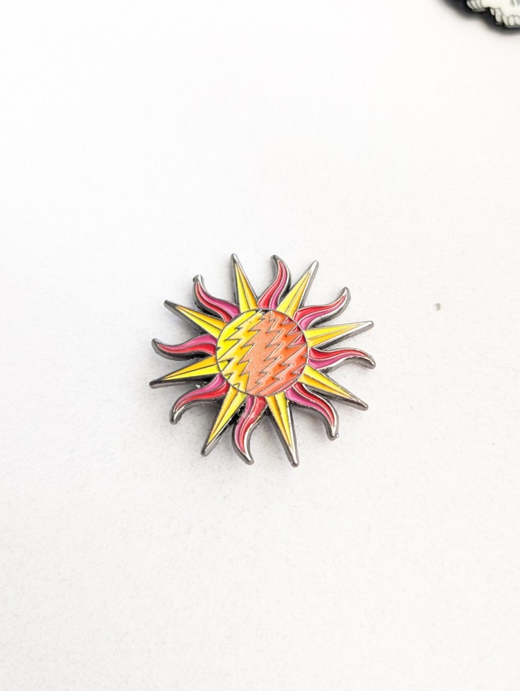 Grateful Dead Orange Sunshine Bolt Pin