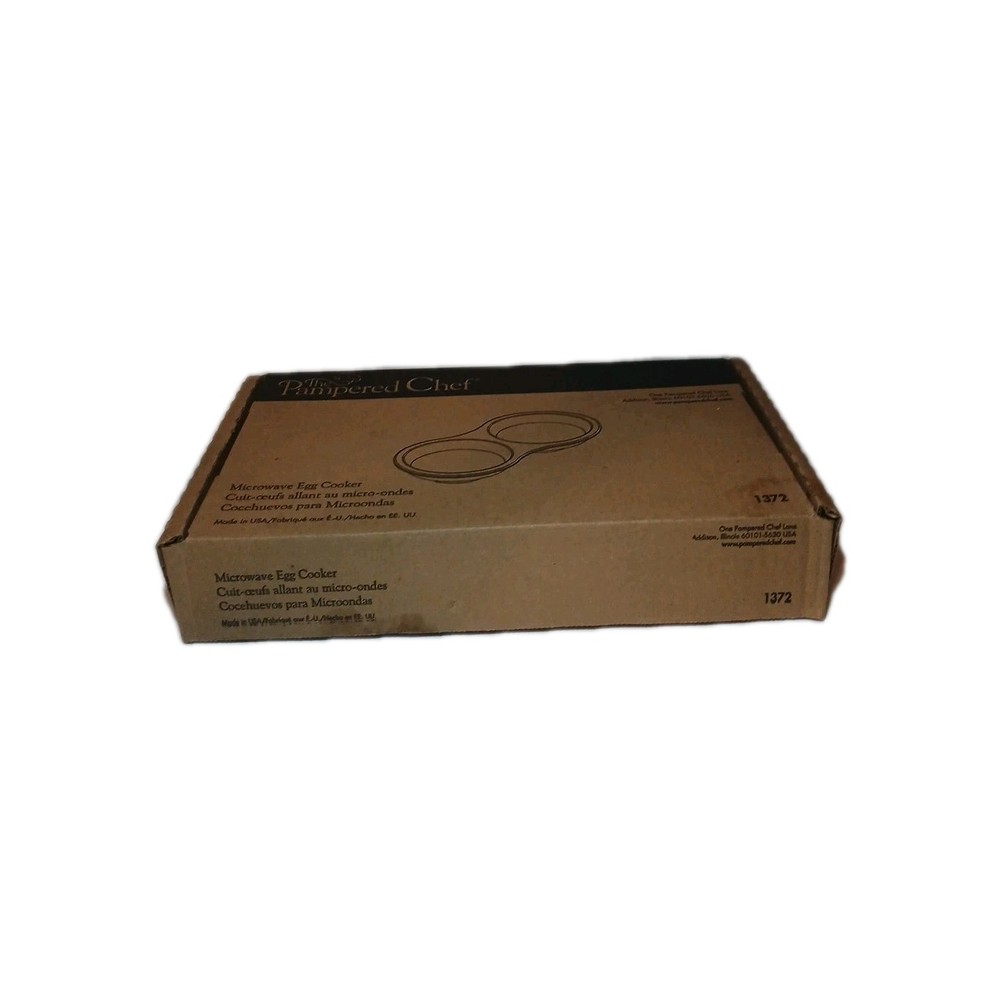 Pampered Chef Microwave Double Egg Cooker Stoneware #1372