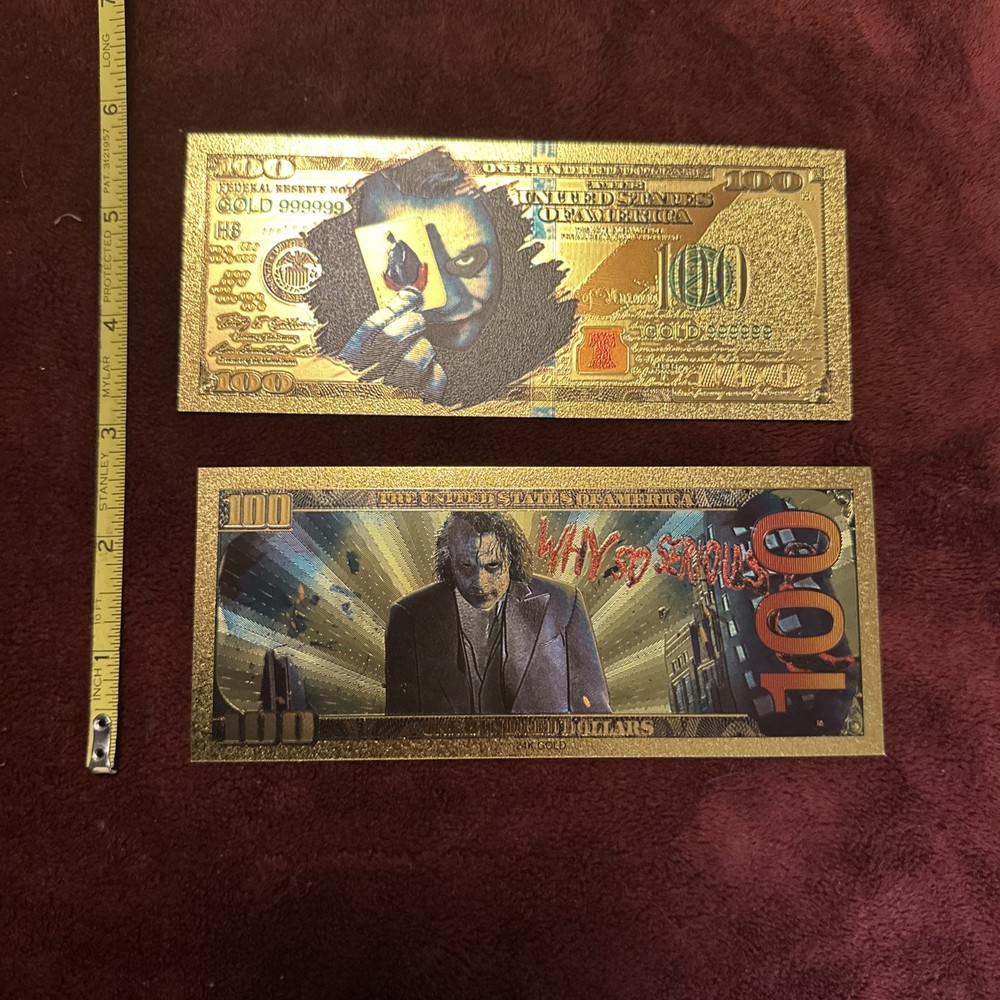 Iconic Heath Ledger Jokers Novelty Bill RARE