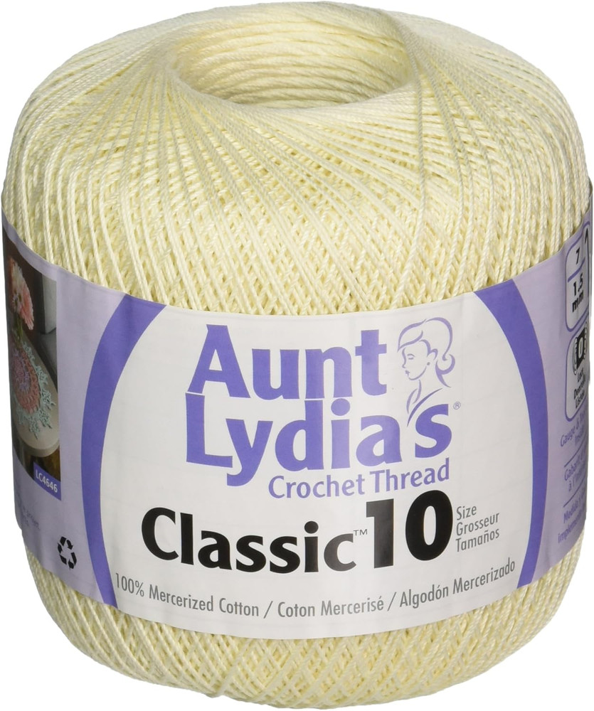 Crochet Cotton Thread Classic Size 10 Cream