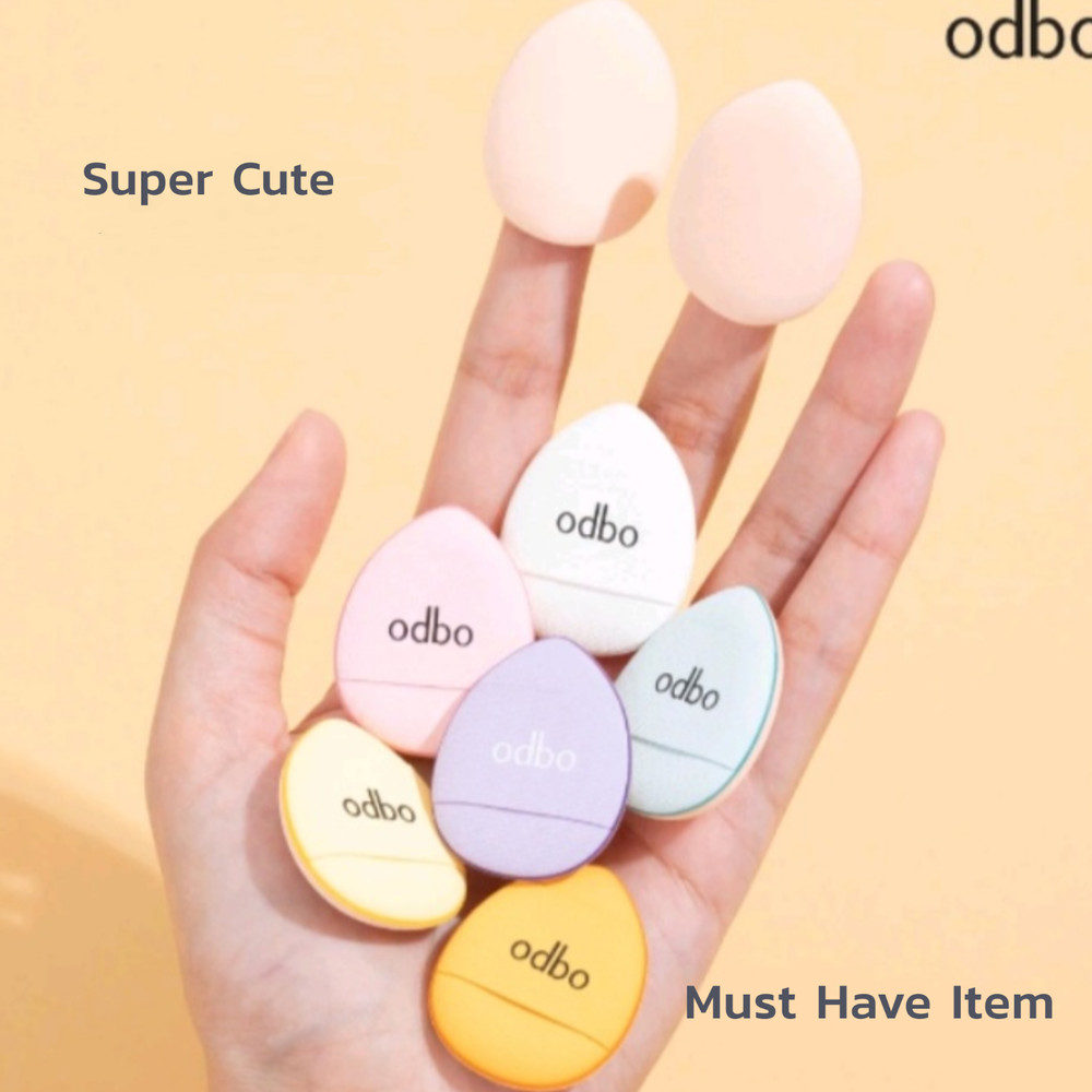 6 Pieces Mini Size Finger Puff Set Makeup Sponge Concealer Foundation Blending