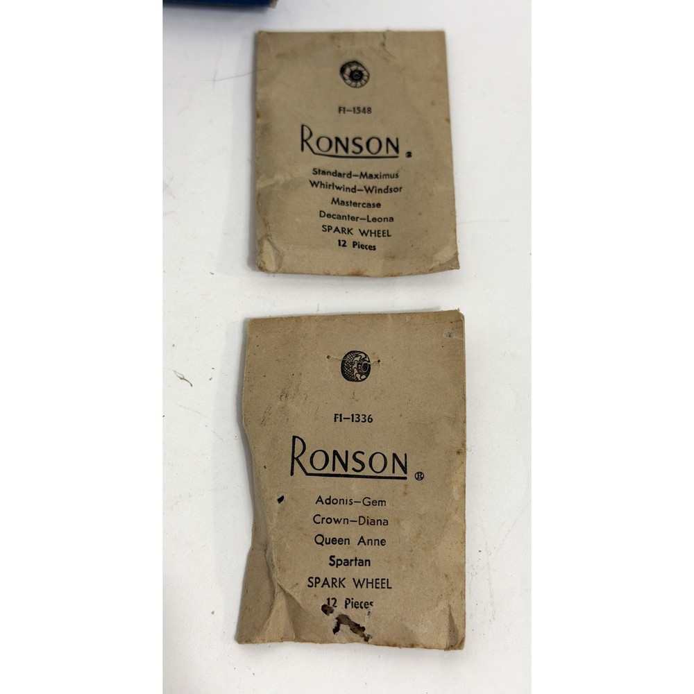 Vintage Ronson Lighter Accessory Product Packaging Lot - EMPTY Boxes and Envelop