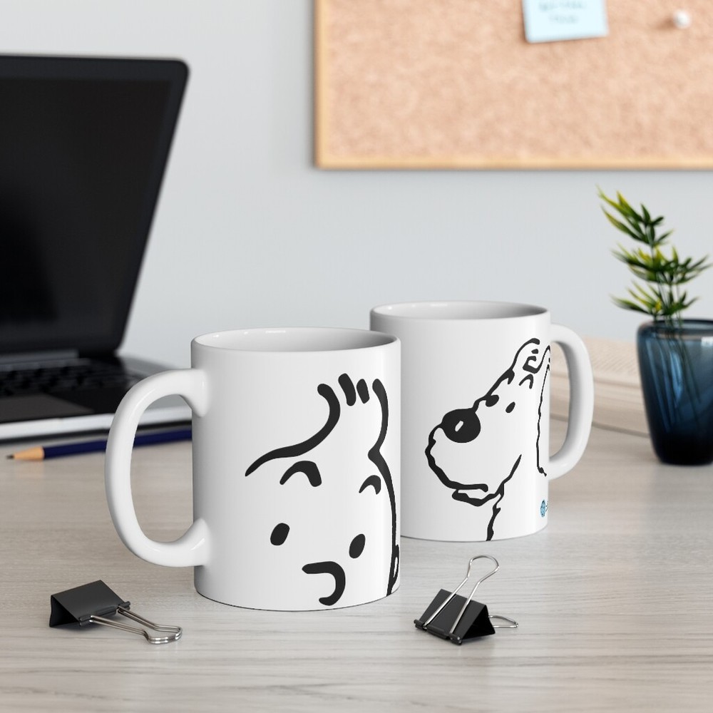 Tin-tin & Snowy Ceramic Mug 11oz