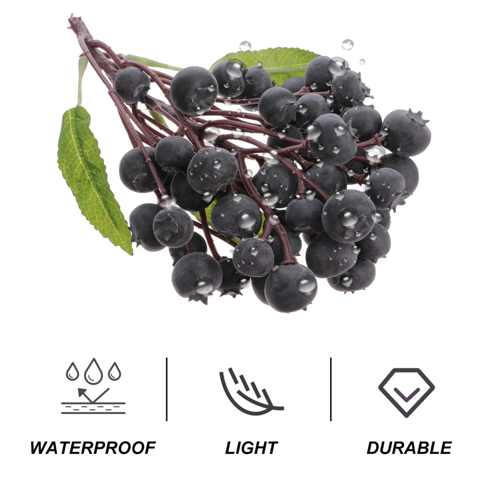1Pc Artificial Fruit Decor Photography Props Blueberry Picks Artificial