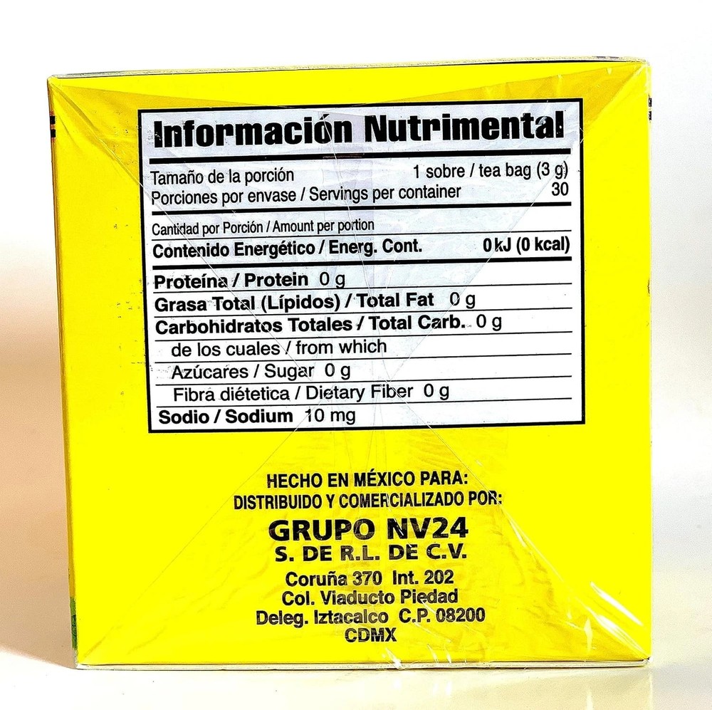 Tea CHUPA Panza, Based ONGINGER Root, PINNEAPPLE, 30 Count (2 PACK)