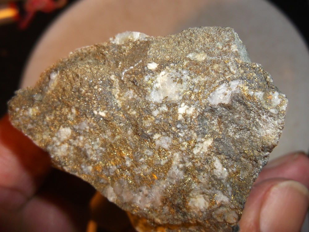 gold silver copper ore, 213 grams samples ,ore high grade .