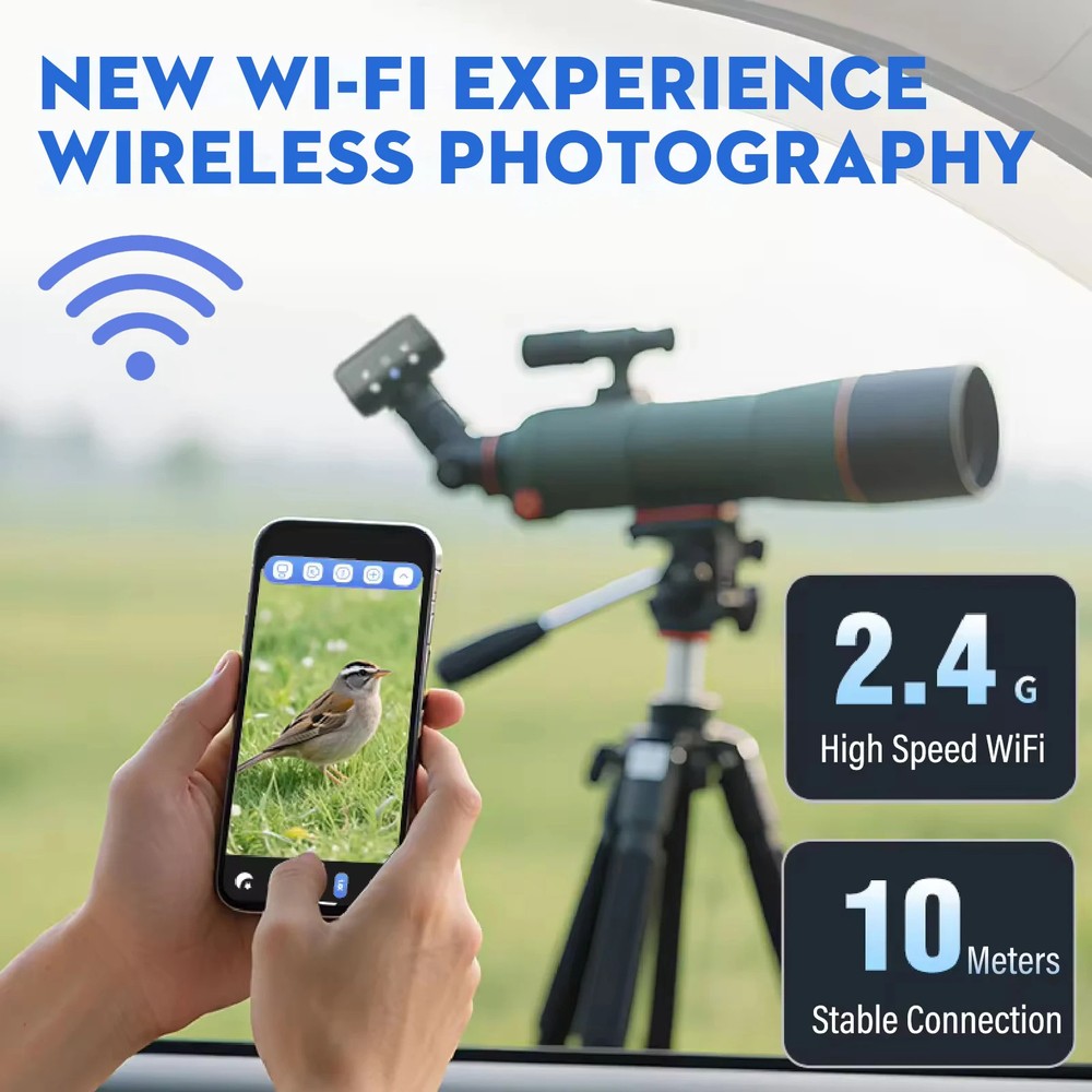 Datyson 2MP Electronic Eyepiece with WiFi - Wireless Telescope Camera for Smartp