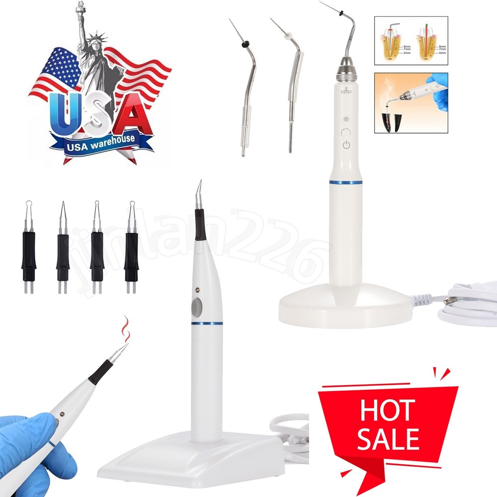 Dental Obturation Pen ENDO Heated System+Gutta Percha Points /Tooth Gum Gutter