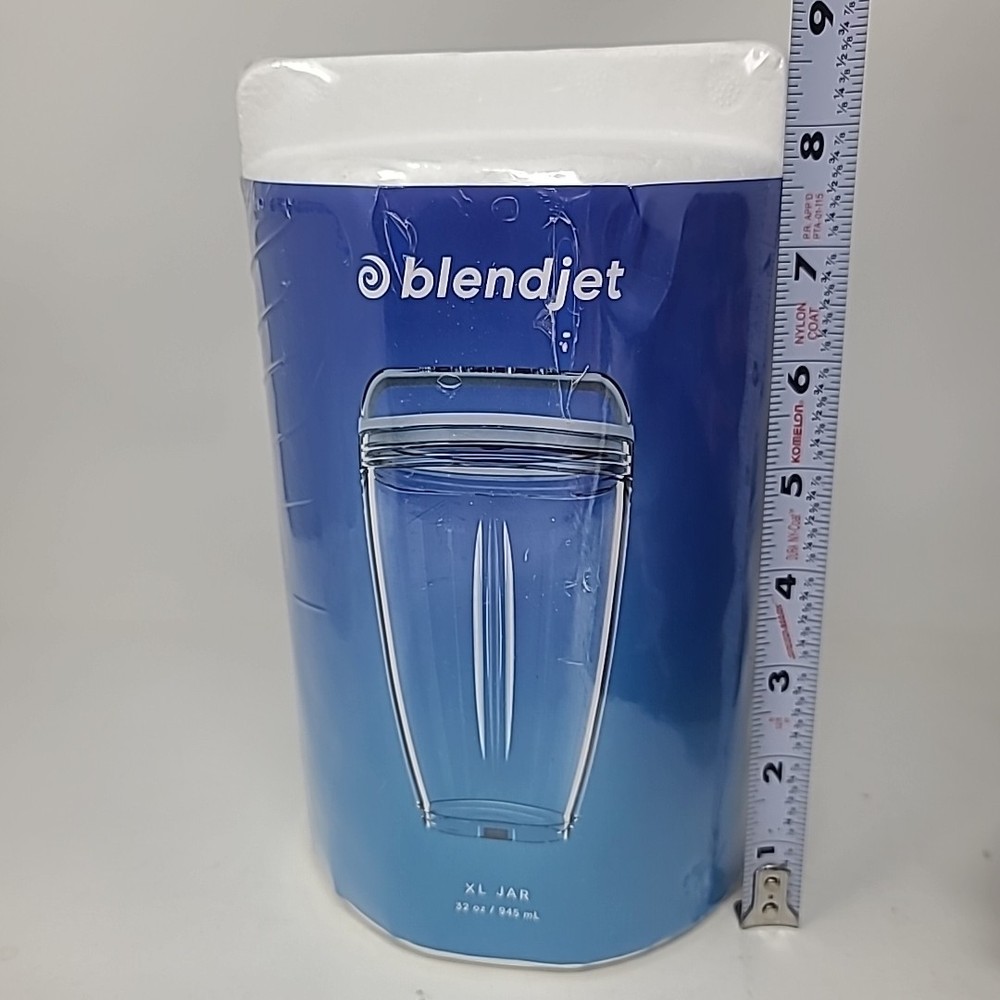 BlendJet XL 32oz Jar Clear Plastic Replacement Accessory with Lid 2.0