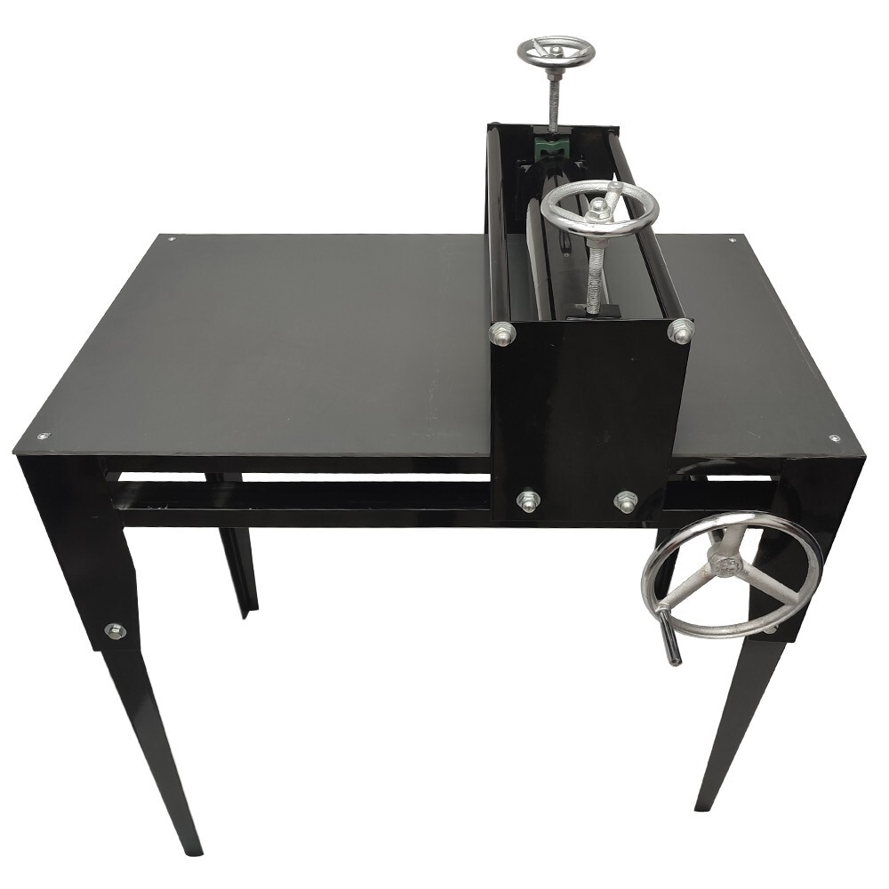 Ceramic Clay Plate Machine Single Axis Slab Roller Manual Pottory Sheet Making