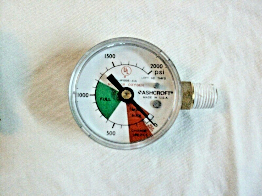 Gauge, Right Connection, 0/2000 PSI