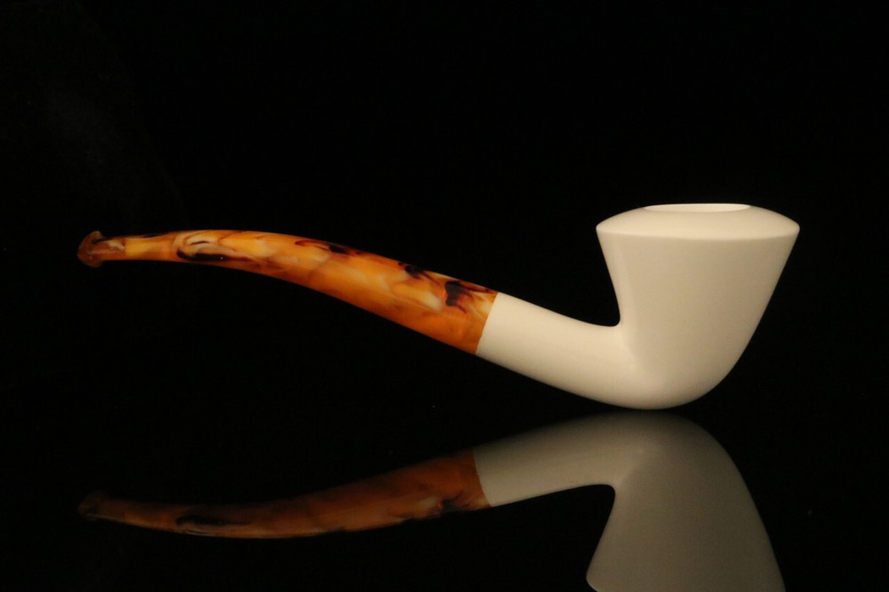 Modern Dublin Block Meerschaum Pipe with fitted case M1458