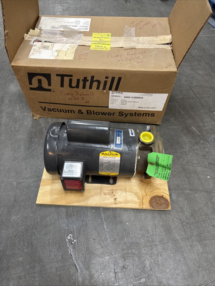 NEW REBUILT TUTHILL A005-1CBBBV8 BLOWER PUMP