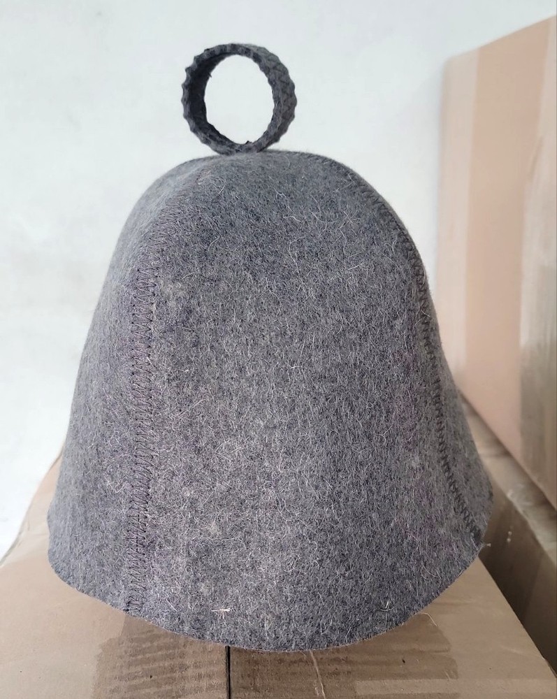 Sauna Hat 100% Wool Large Heads Fit