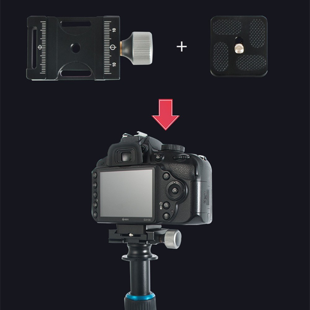 Adjustable Quick Release Clamp Camera Tripod Mount Base For Arca Swiss Plate