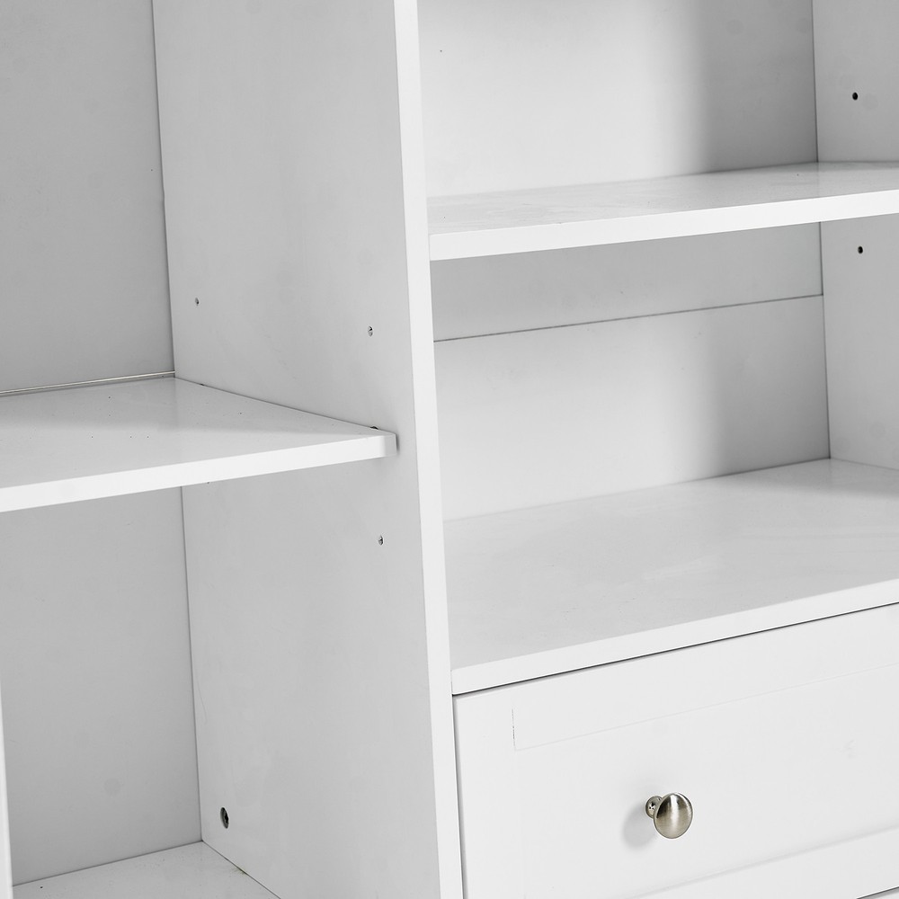 Sideboard Buffet Cabinet, 51" Large Kitchen Storage Cabinet with Drawers, White