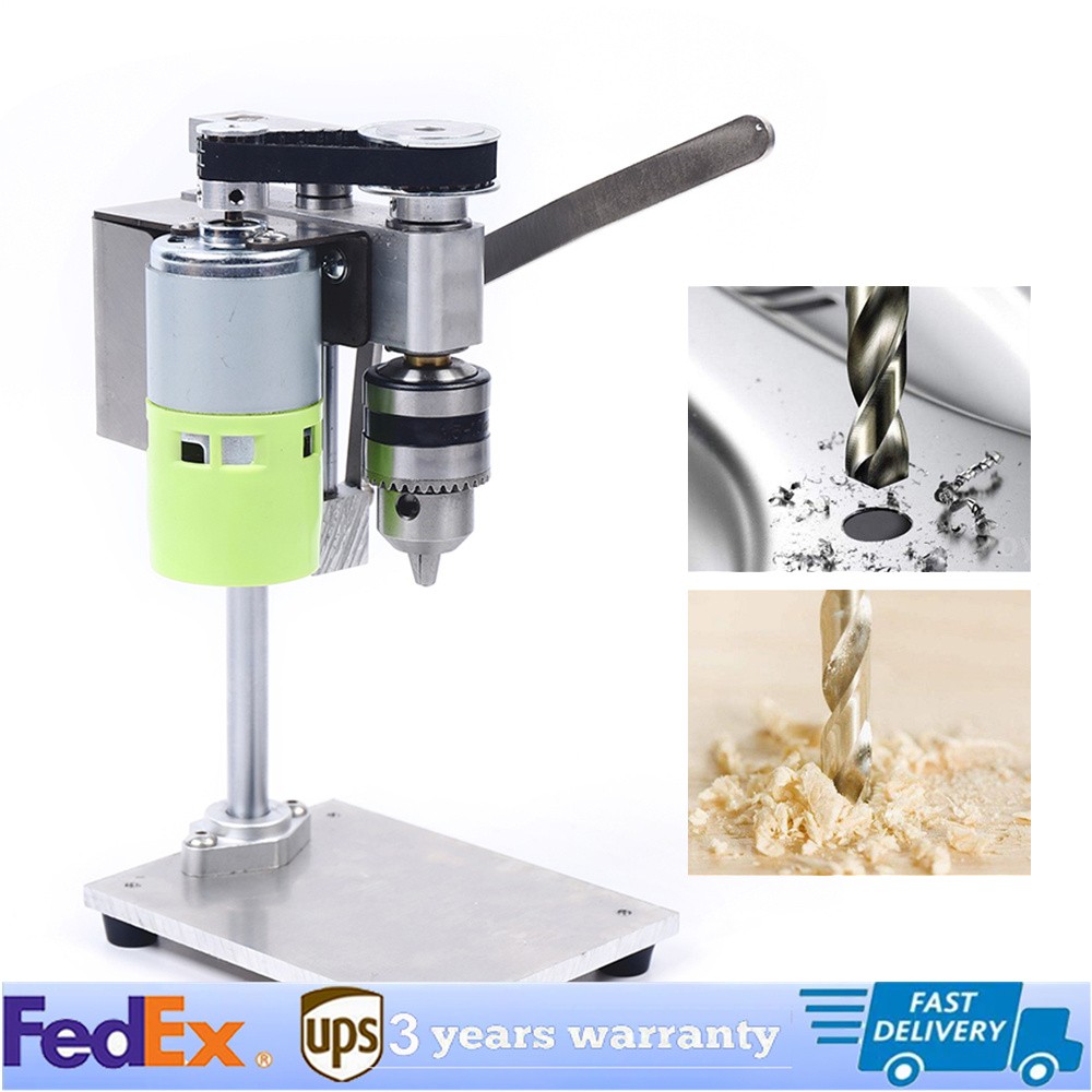 Bench Top Mini Drill Press Variable Speed For Wood,Metal/Plastic Hobby Table Top