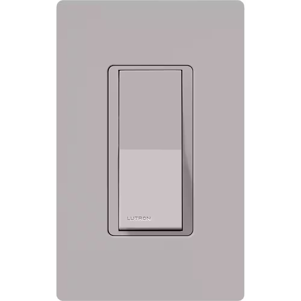 Claro On/Off Switch, 15 Amp/Single Pole, Gray (CA-1PS-GR)