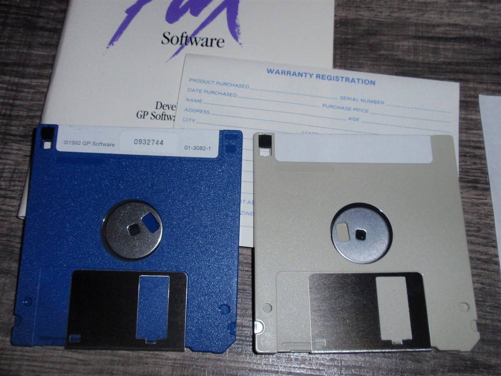 GP Fax Software on 3.5" Floppy Disk 1992 for Commodore Amiga Computers Supra Mod
