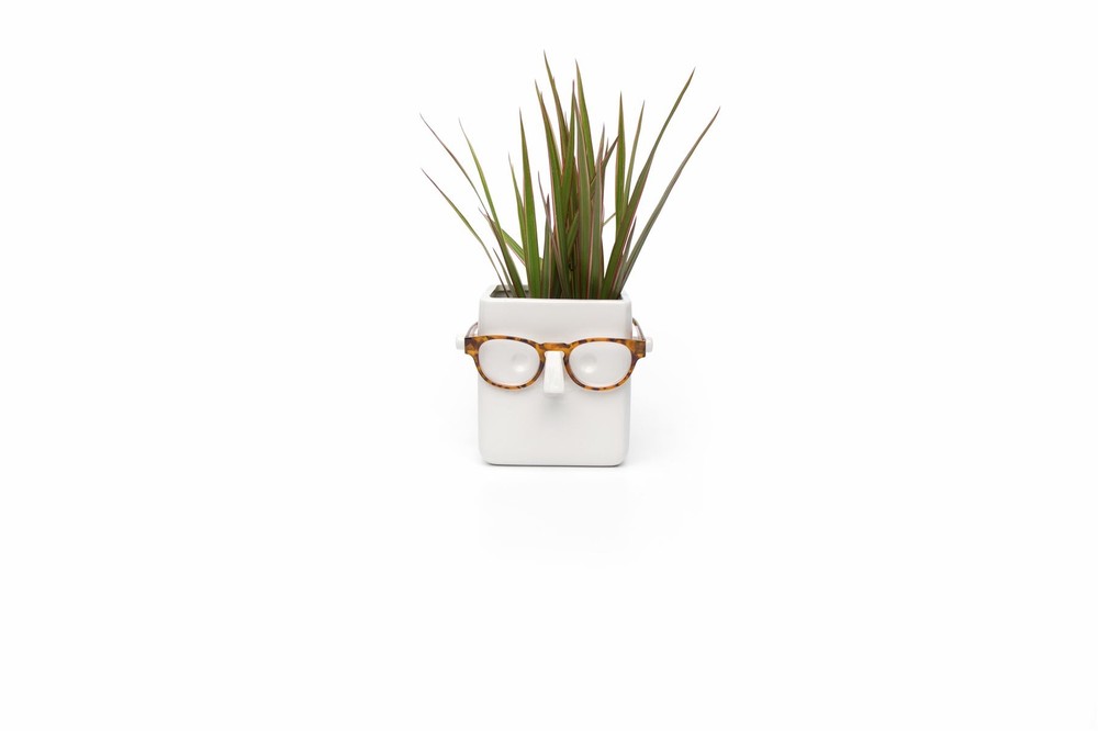 Ceramic Face Planter by 30 Watt Glasses Holder Customizable